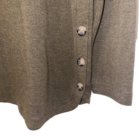 J. Jill Side Button Olive Green Sweater Sz. LP - Picture 5 of 8